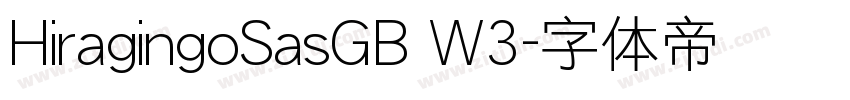 HiragingoSasGB W3字体转换